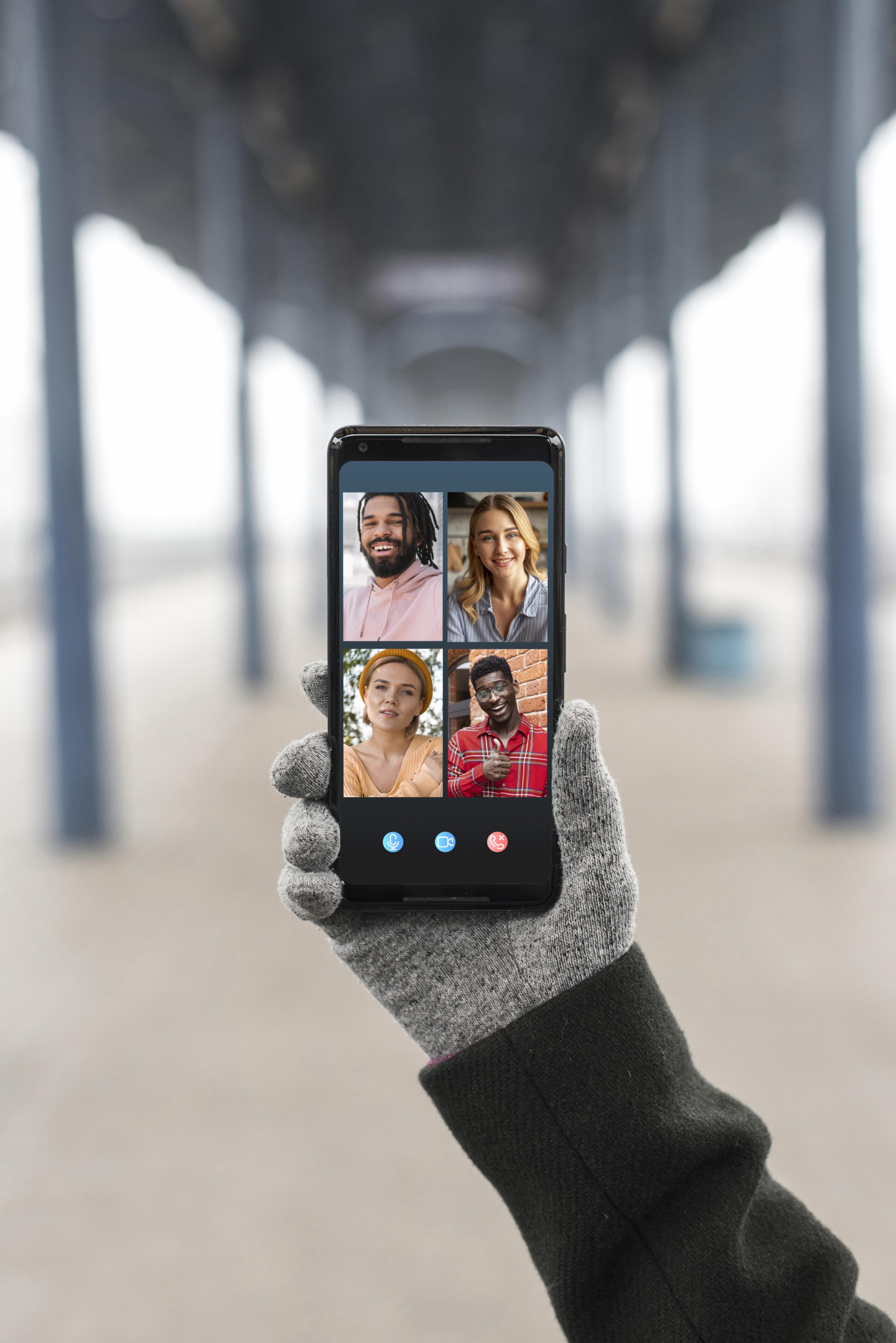 Videollamada desde un teléfono inteligente